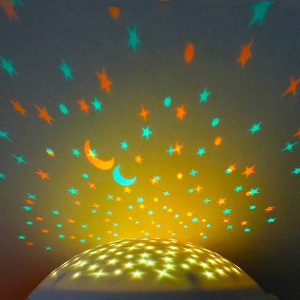 Pinnsvin plysj nattlampe med stjerneprojektor