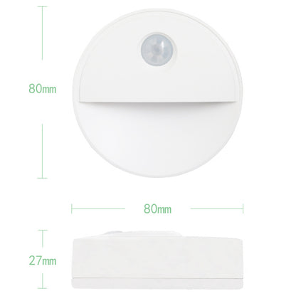 Rundt nattlys med bevegelsessensor