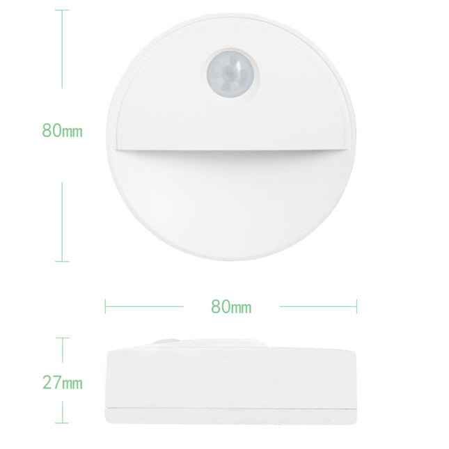 Rundt nattlys med bevegelsessensor