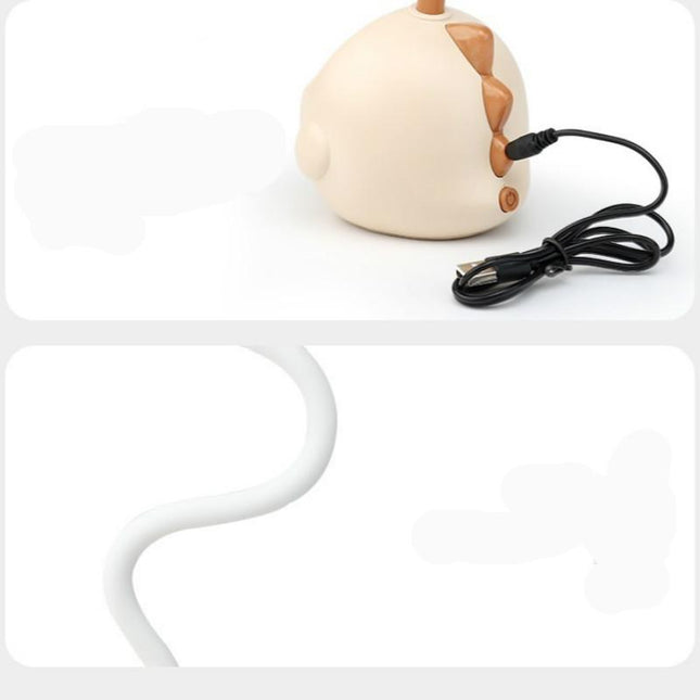 Justerbar dinosaur LED-lampe for skrivebord