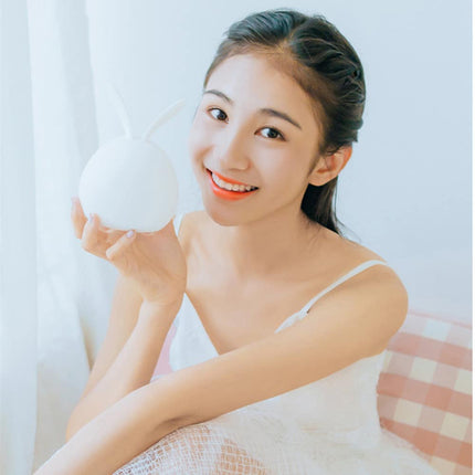 Fargerik kaninlampe med berøringssensor