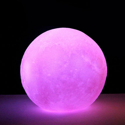 Flerfarget LED månelampe til barnerom