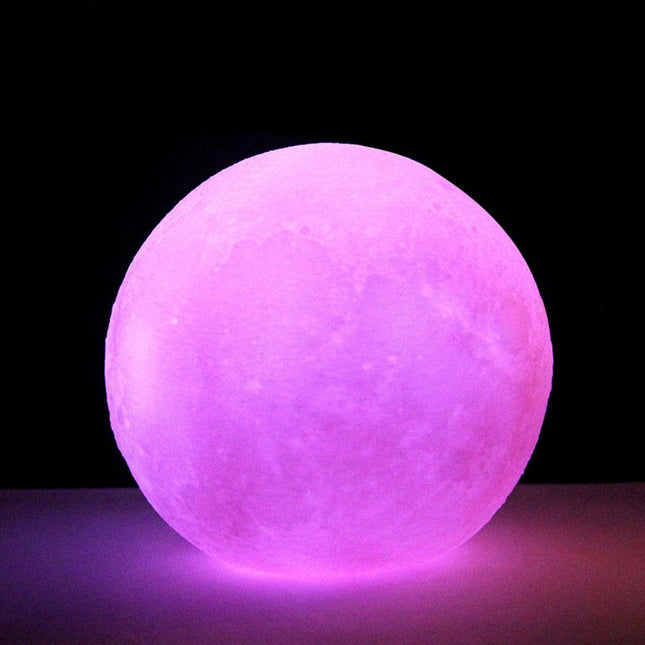 Flerfarget LED månelampe til barnerom