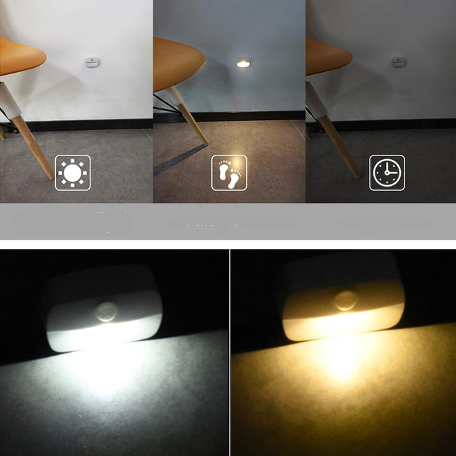 Trådløs LED-lampe med bevegelsessensor