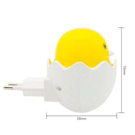 Nattlys for stikkontakt med kyllingmotiv