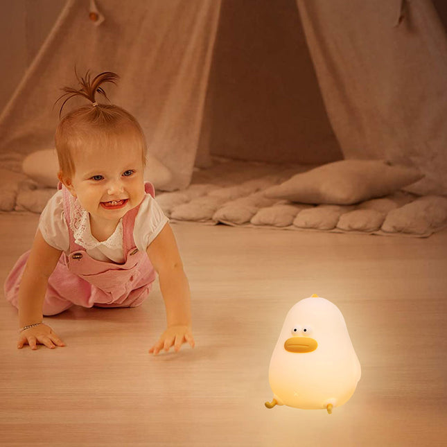 Andunge nattlampe i silikon med touch
