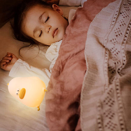 Andunge nattlampe i silikon med touch