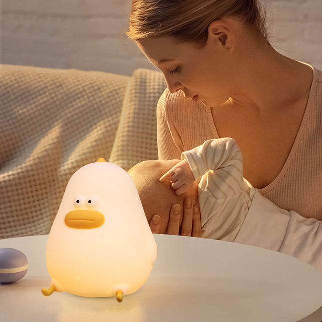 Andunge nattlampe i silikon med touch