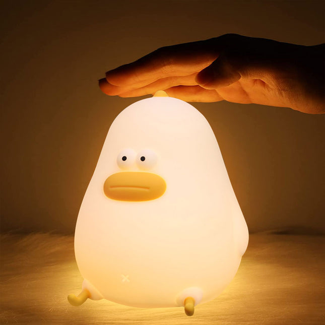 Andunge nattlampe i silikon med touch