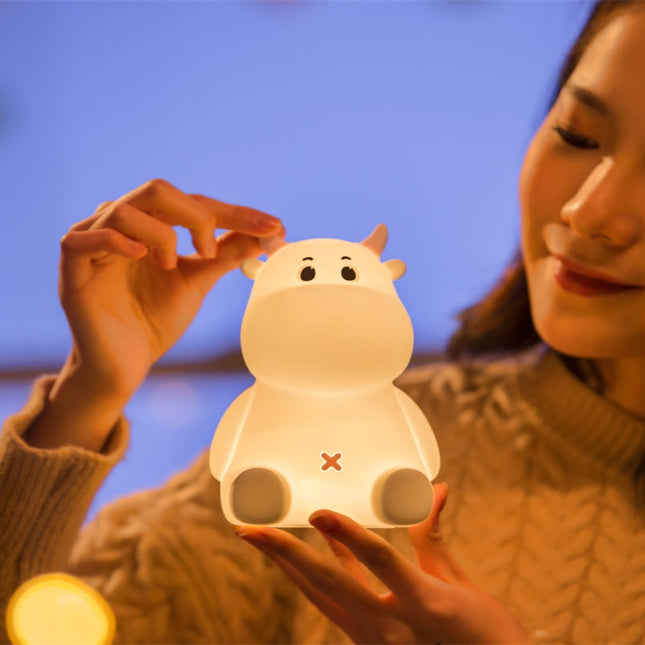 Oppladbar nattlampe med søt hjort