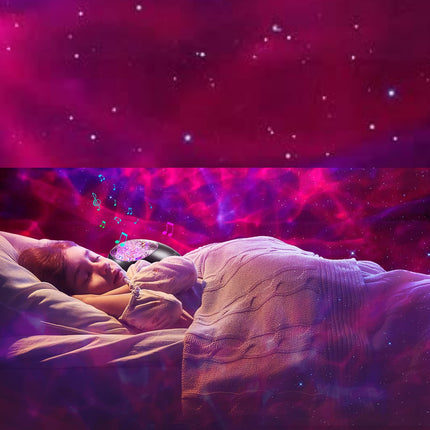 Fargerik galakse projektor med høyttaler