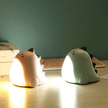 Søt dinosaur LED-nattlampe for barn