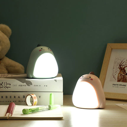 Søt dinosaur LED-nattlampe for barn