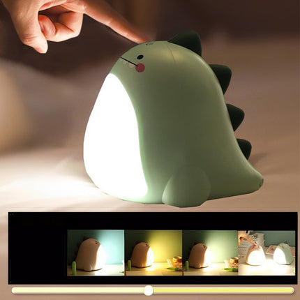 Søt dinosaur LED-nattlampe for barn