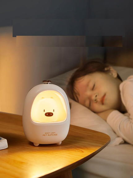 Søt dyre nattlampe med berøringssensor