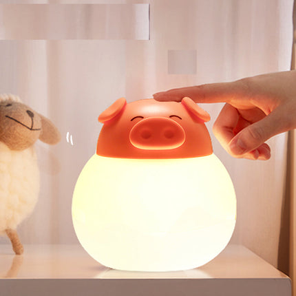 Oppladbar nattlampe gris med touch