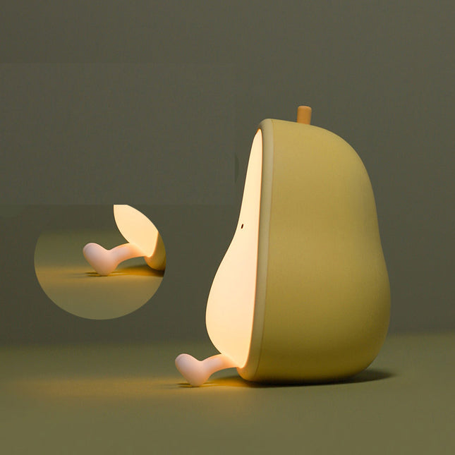 Bærbart nattlys formet som pære