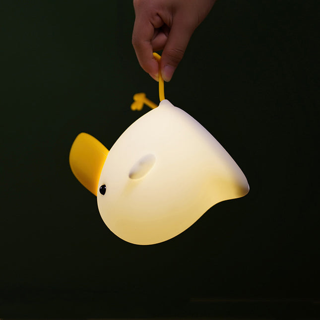 Nattlampe i silikon søt fuglefigur