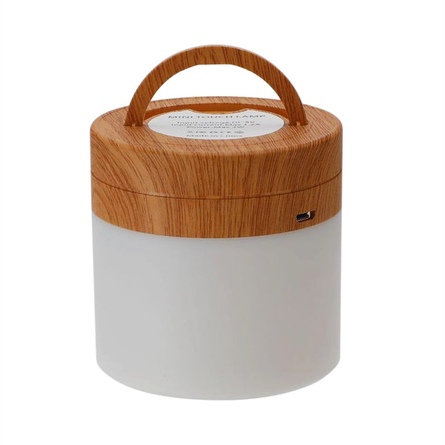 Fargerik touch-nattlampe med LED-lys