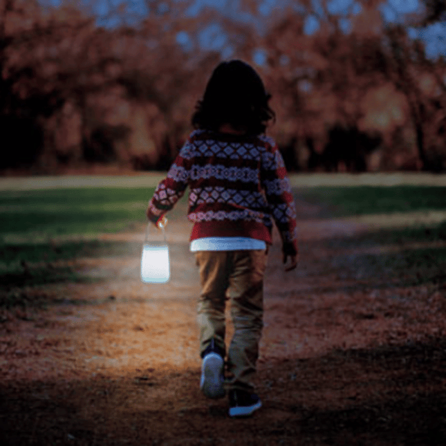 Oppladbar bærbar lanterne med USB-lading