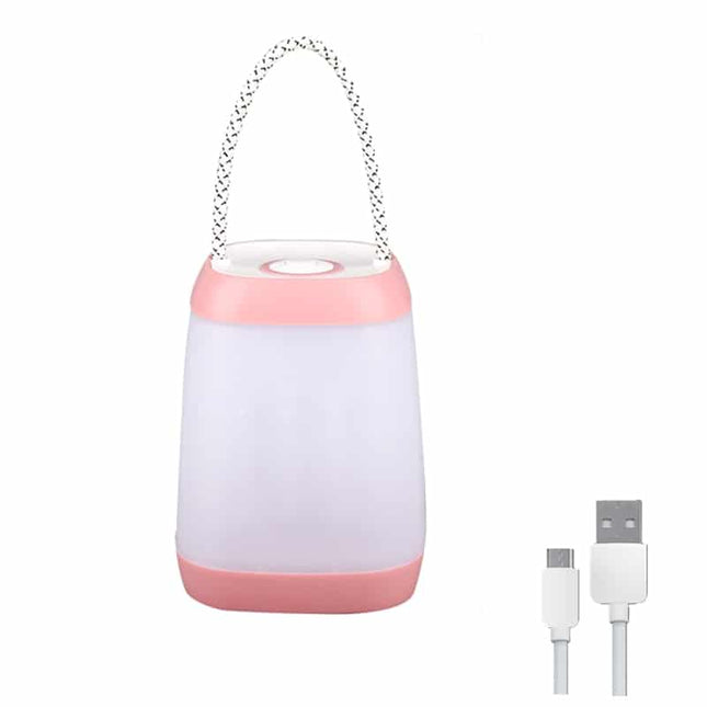 Oppladbar bærbar lanterne med USB-lading