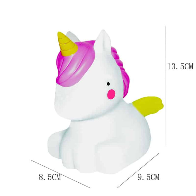 Søt mini enhjørning LED nattlampe
