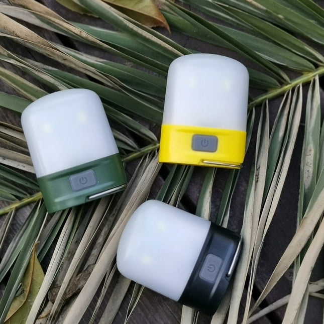 Mini oppladbar lommelykt og nattlys