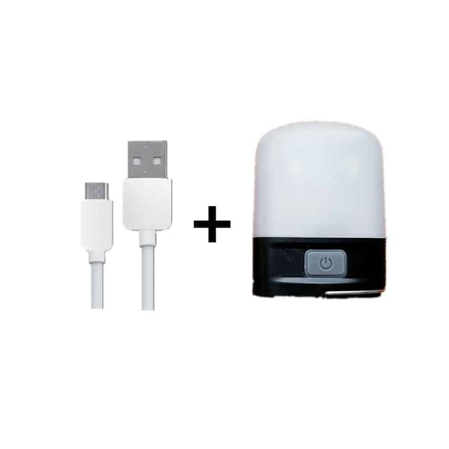 Mini oppladbar lommelykt og nattlys