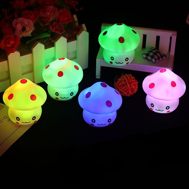 Mini nattlys formet som en sopp
