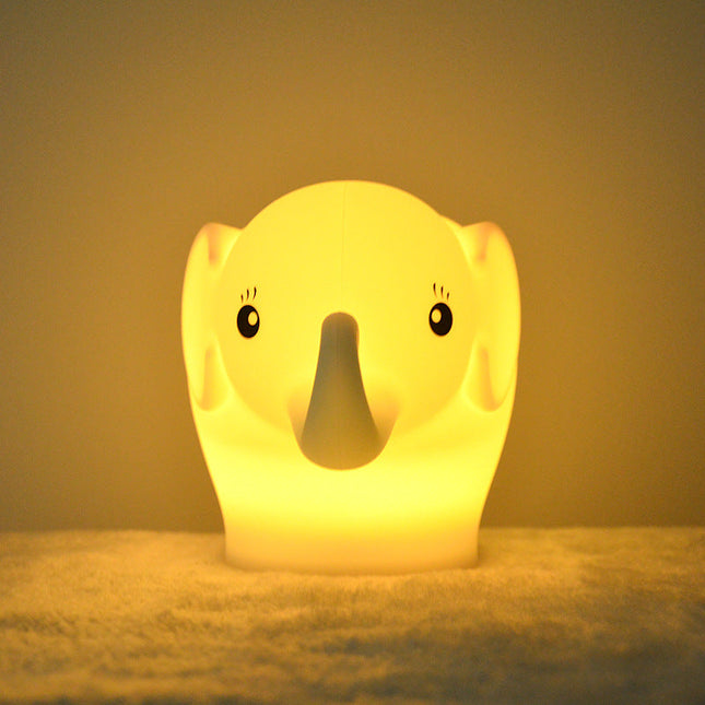 Mini elefant nattlys med fargeskift