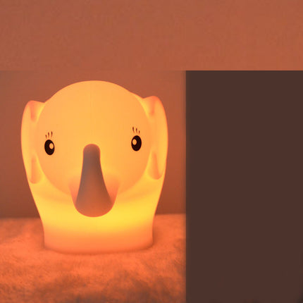 Mini elefant nattlys med fargeskift