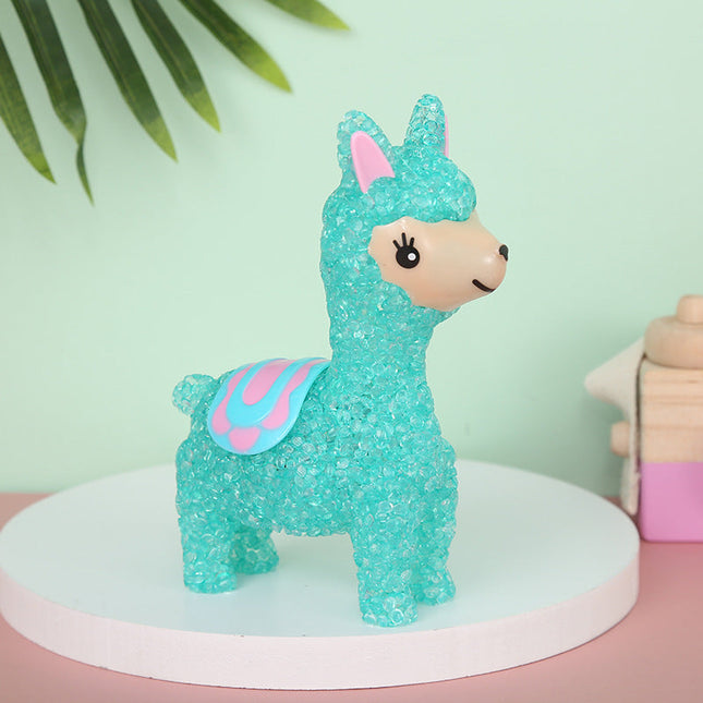 Mini LED nattlys formet som lama