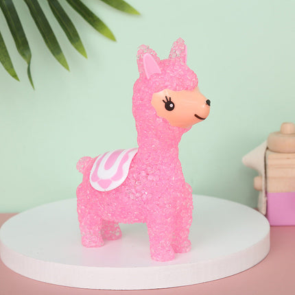 Mini LED nattlys formet som lama