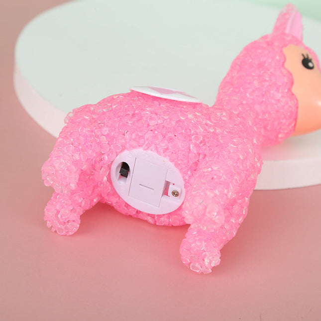 Mini LED nattlys formet som lama