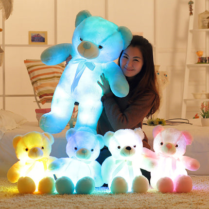 Lysende LED teddybjørn for barn