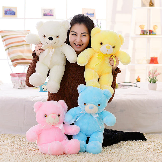 Lysende LED teddybjørn for barn