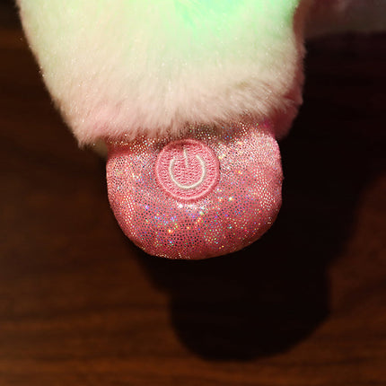 Lysende lama kosedyr med LED-lys