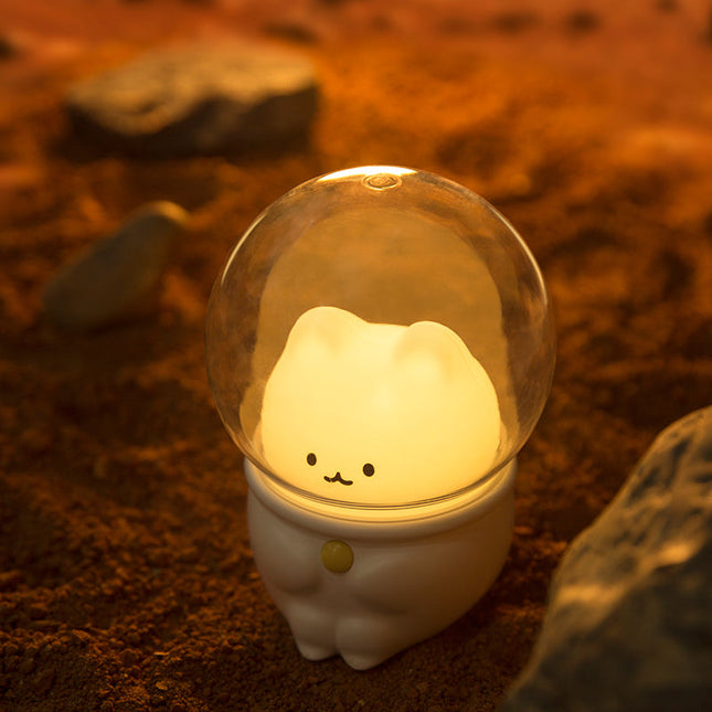 Liten astronaut kanin nattlampe for barn