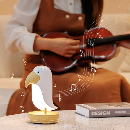 Dekorativ nattlampe formet som fugl