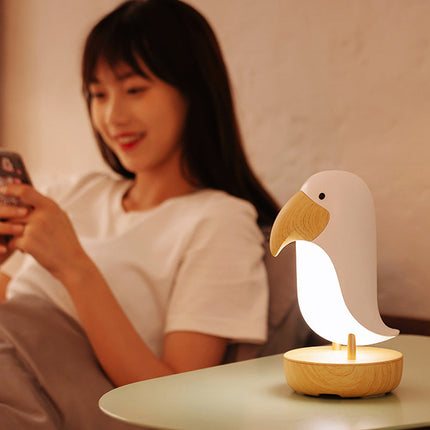 Dekorativ nattlampe formet som fugl