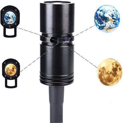 Nattlampe med måne og jord projektor