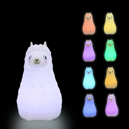 Alpakka nattlys i silikon med touch