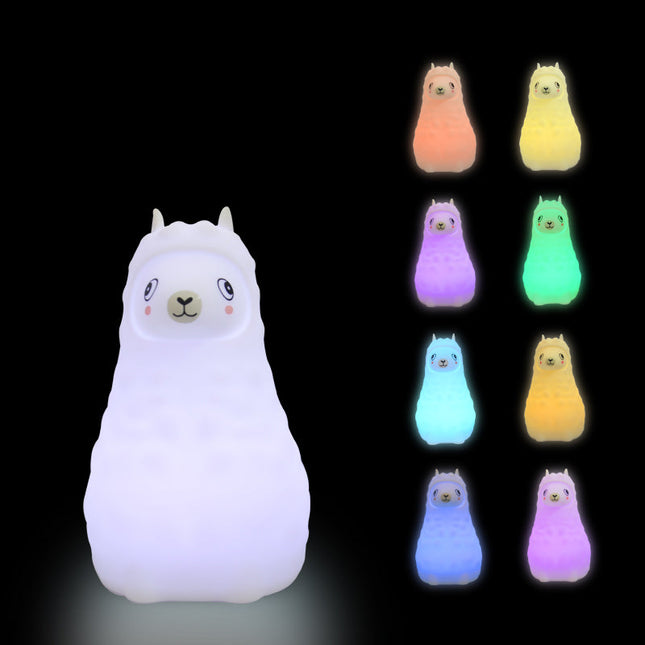 Alpakka nattlys i silikon med touch