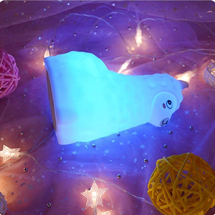 Alpakka nattlys i silikon med touch