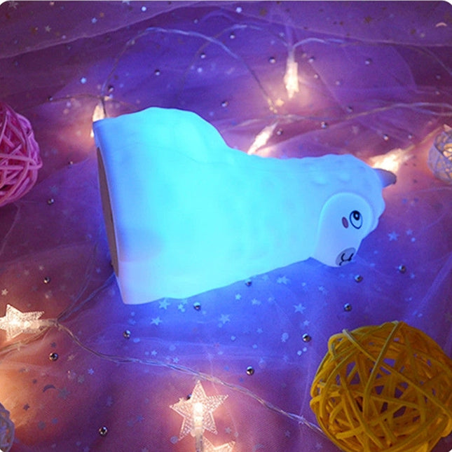 Alpakka nattlys i silikon med touch