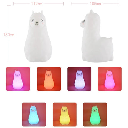 Alpakka nattlys i silikon med touch