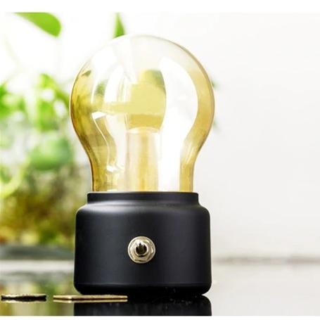 Bærbar vintage LED lyspære nattlampe