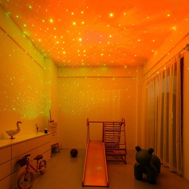 Svart astronaut stjernehimmel LED-projektor