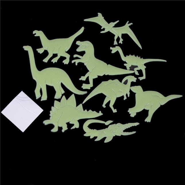 Selvlysende dinosaur veggklistremerker for barnerom