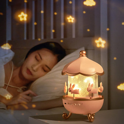 Roterende stjerneprojektor med Bluetooth-høyttaler